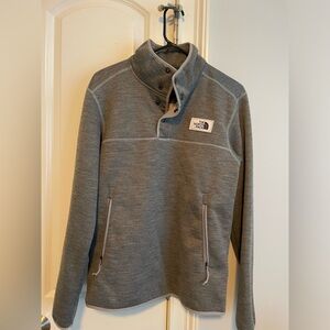 Men’s grey quarter zip pullover